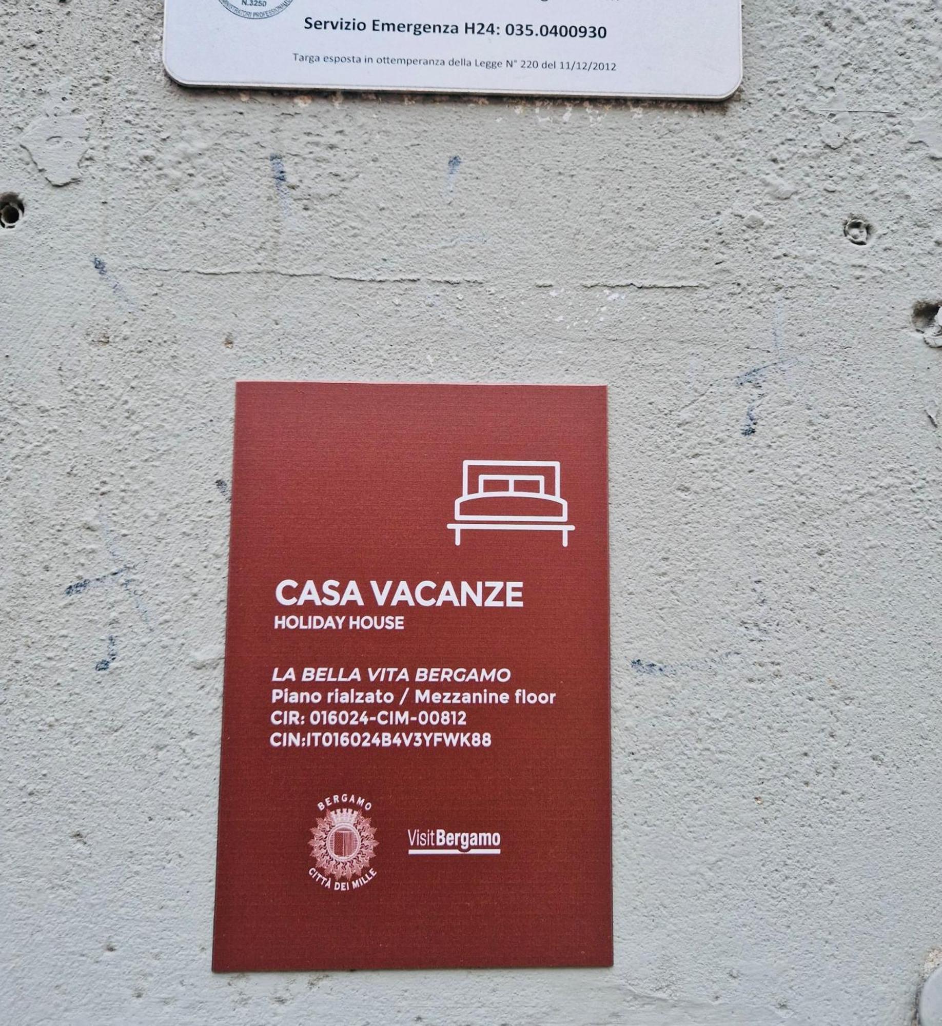 La Bella Vita Bergamo With Free Private Parking Экстерьер фото